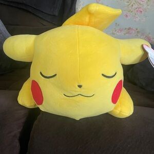 Sleeping Pokemon Pikachu Plush